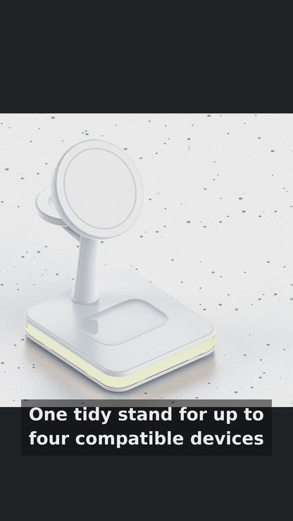 4-in-1 RGB Magnetic Charger Stand