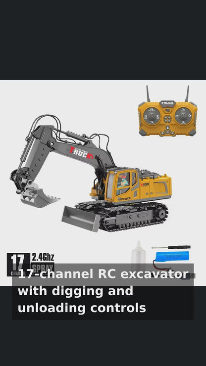 1:18 Alloy RC Excavator (17-Channel)